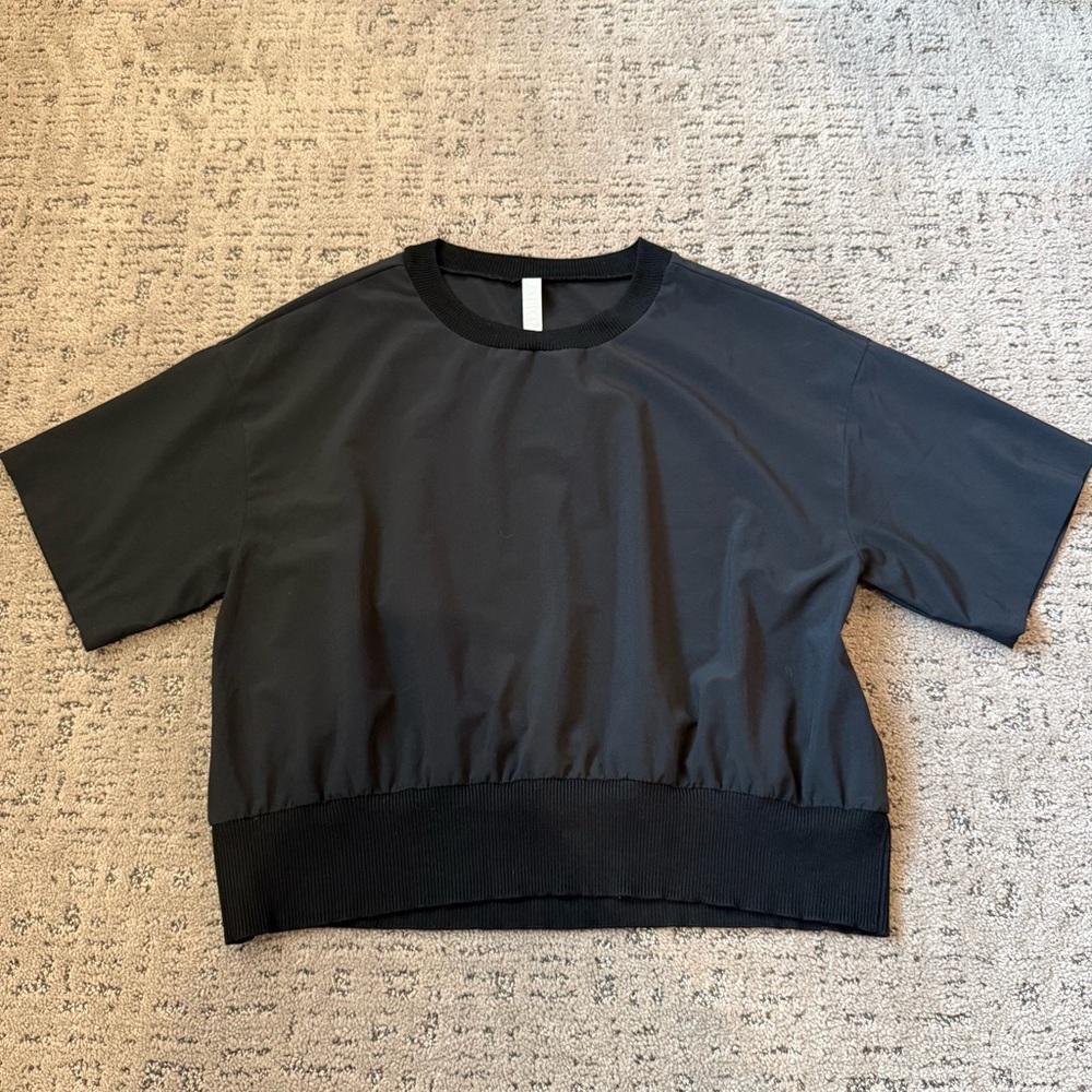 Athleta Boxy Oversized Zephyr Crop Tee